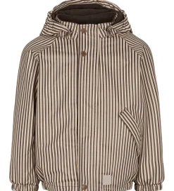 MarMar Regntøj m Fleece - PU - Obo - Brown Stripe