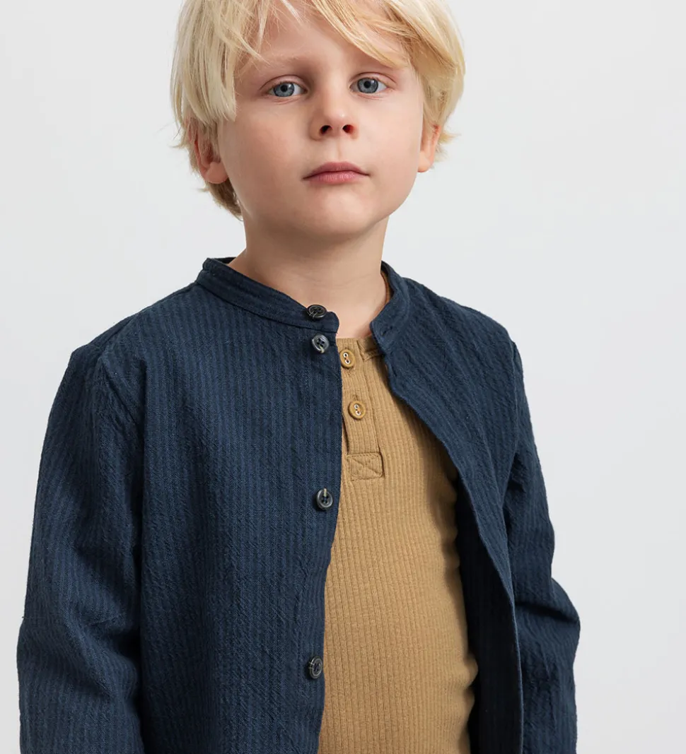 MarMar Skjorte - Torben - Dark Blue Stripe