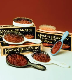 Mason Pearson Hårbørste - Pocket - Mørk Rubin