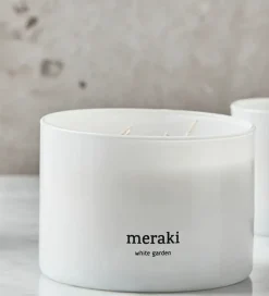 Meraki Duftlys - 340g - White Garden