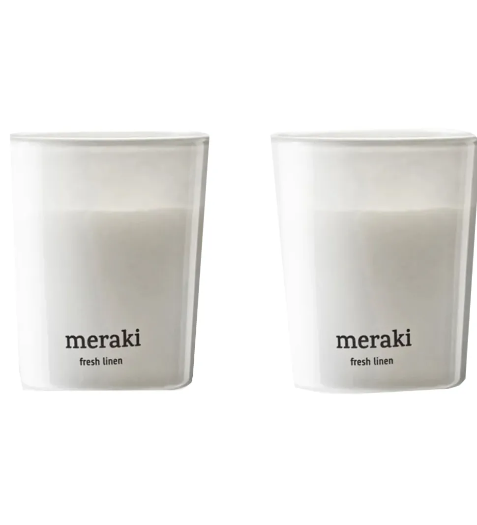 Meraki Duftlys - 2-pak - 2x60g - Fresh Linen