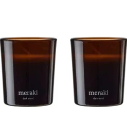 Meraki Duftlys - 2-pak - 2x60g - Warm Tonka