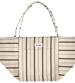 Meraki Shopper - Råhvid/Armygrøn