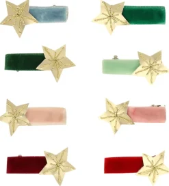 Meri Meri Hårclips - 8-pak - 3,5 cm - Gold Star