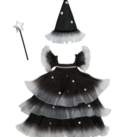 Meri Meri Udklædning - Star Witch - Sort/Grå