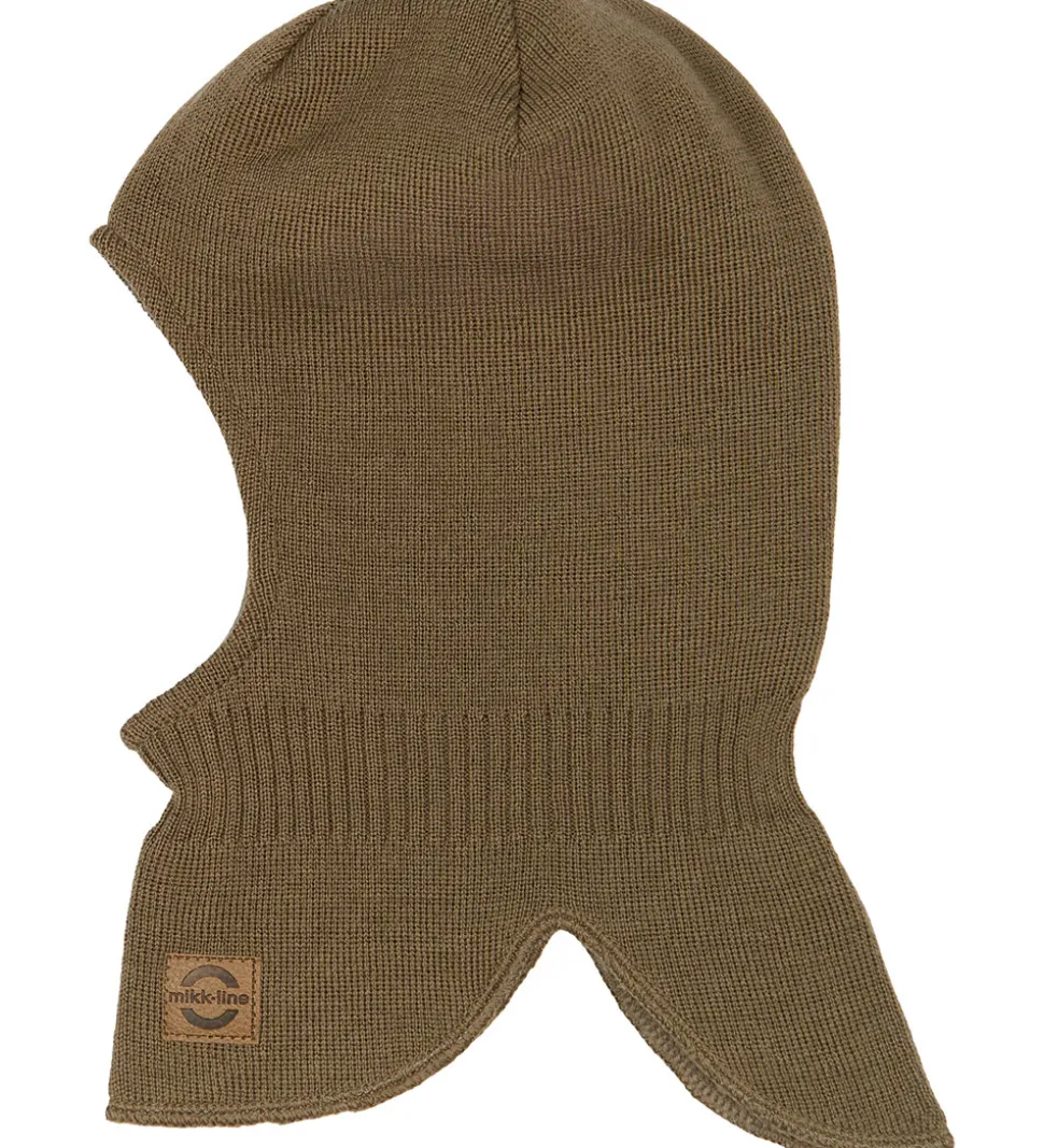 Mikk-Line Elefanthue - Strik - Uld/Akryl - 2-lags - Chocolate Ch