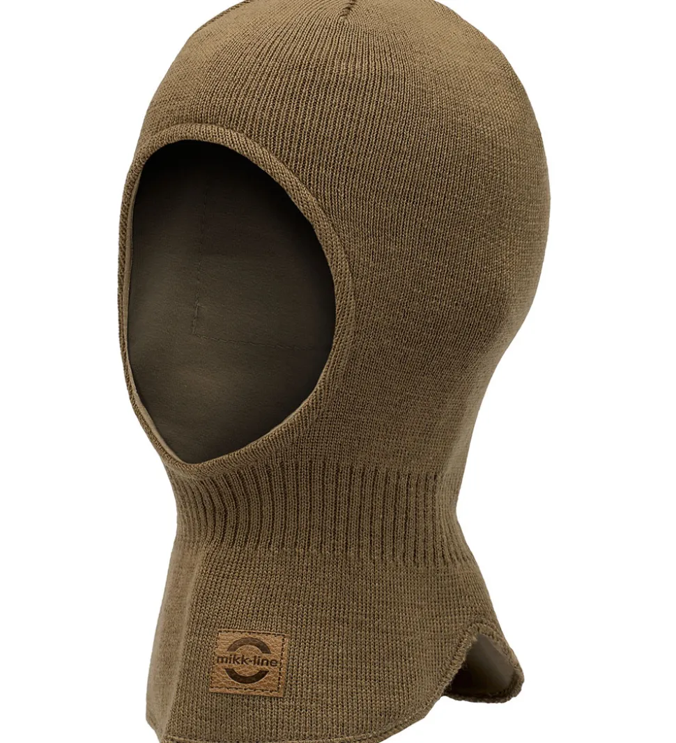 Mikk-Line Elefanthue - Strik - Uld/Akryl - 2-lags - Chocolate Ch