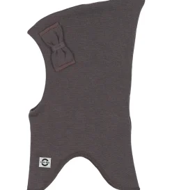 Mikk-Line Elefanthue - Uld/Akryl - 2-lags - Sparrow m. Sløjfe