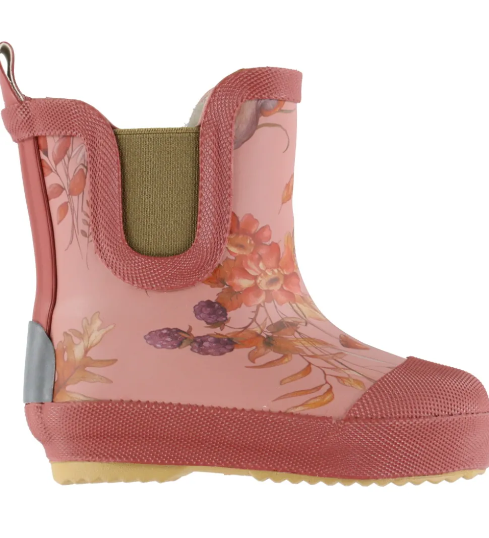 Mikk-Line Gummistøvler m. For - Korte - Burlwood m. Print