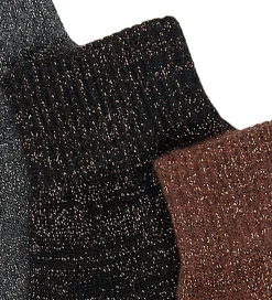 Mikk-Line Handsker - Uld/Polyamid - 3-pak - French Roast-Black-A