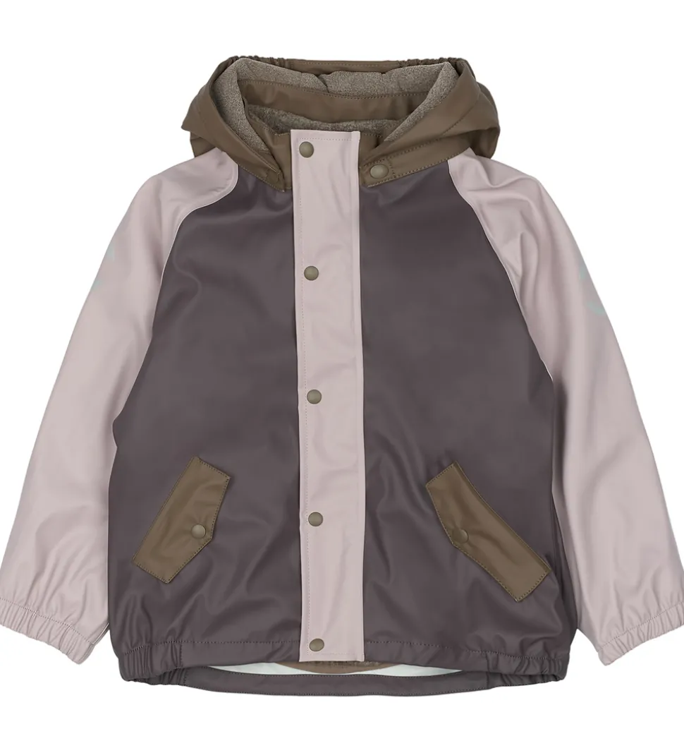 Mikk-Line Regntøj m. Fleece/Seler - PU - 3i1 - Sparrow