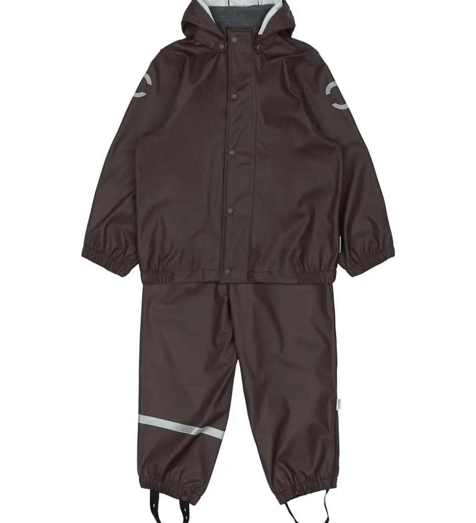 Mikk-Line Regntøj m. Seler - PU - Raisin