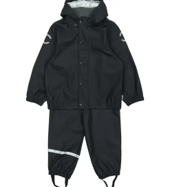 Mikk-Line Regntøj m. Seler - PU - Dark Navy