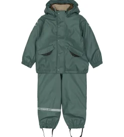 Mikk-Line Regntøj m. Termo/Seler - PU - Balsam Green m. Tyr
