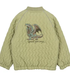 Mikk-Line Sommerjakke - Gray Green m. Drage