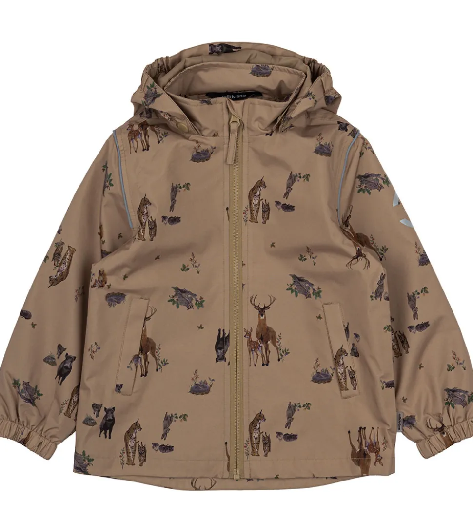 Mikk-Line Sommerjakke - Kelp m. Skovens Dyr