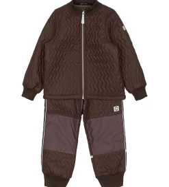 Mikk-Line Termotøj m. Fleece - Duvet - Coated - French Roast