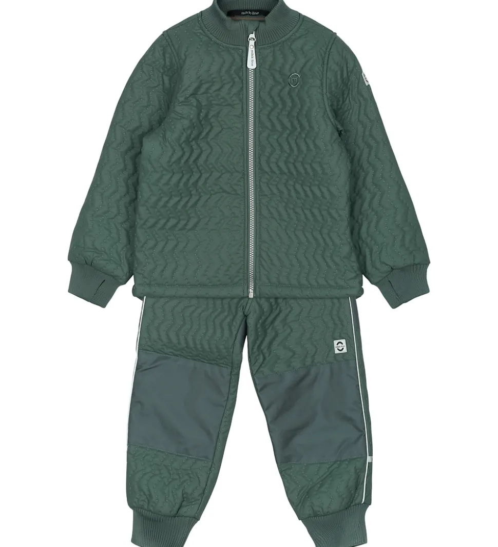 Mikk-Line Termotøj m. Fleece - Duvet - Coated - Balsam Green