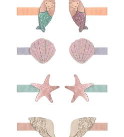 Mimi & Lula Hårclips - 8-pak - 3 cm - Mermaid Sealife