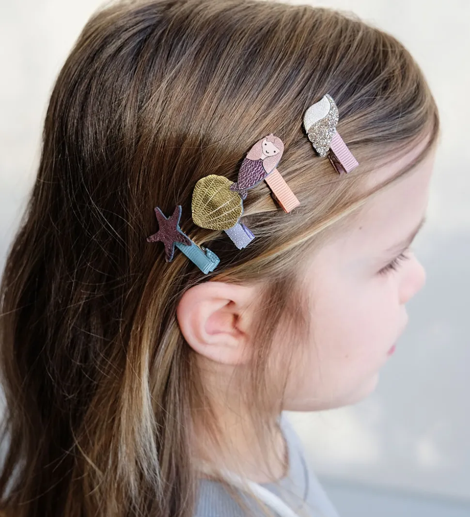 Mimi & Lula Hårclips - 8-pak - 3 cm - Mermaid Sealife
