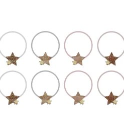 Mimi & Lula Hårelastikker - 8-pak - Starry Shimmer