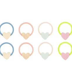 Mimi & Lula Hårelastikker - 8-pak - Dreamy Hearts Dreamland