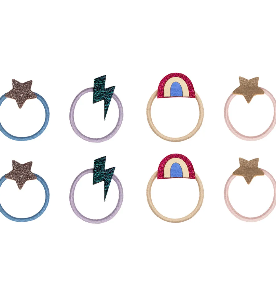 Mimi & Lula Hårelastikker - 8-pak - Mini Rainbow Dancing Queen