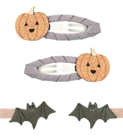 Mimi & Lula Hårpynt-sæt - Spænder/Klips - Pumpkin & Bat Hallowee