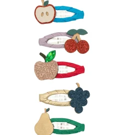 Mimi & Lula Hårspænder - 5-pak - 4 cm - Mini Fruity Mushroom Vil