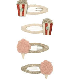 Mimi & Lula Hårspænder - 4-pak - 5 cm - Popcorn Circus