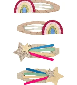 Mimi & Lula Hårspænder - 4-pak - 5 cm - Disco Over The Ranbow Da