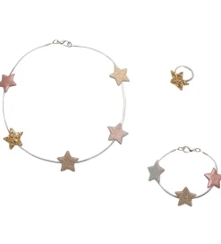 Mimi & Lula Smykkesæt - Halskæde/Armbånd/Ring - Star Silver
