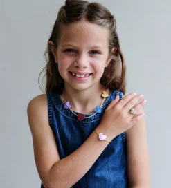 Mimi & Lula Smykkesæt - Halskæde/Armbånd/Ring - Heart Gold