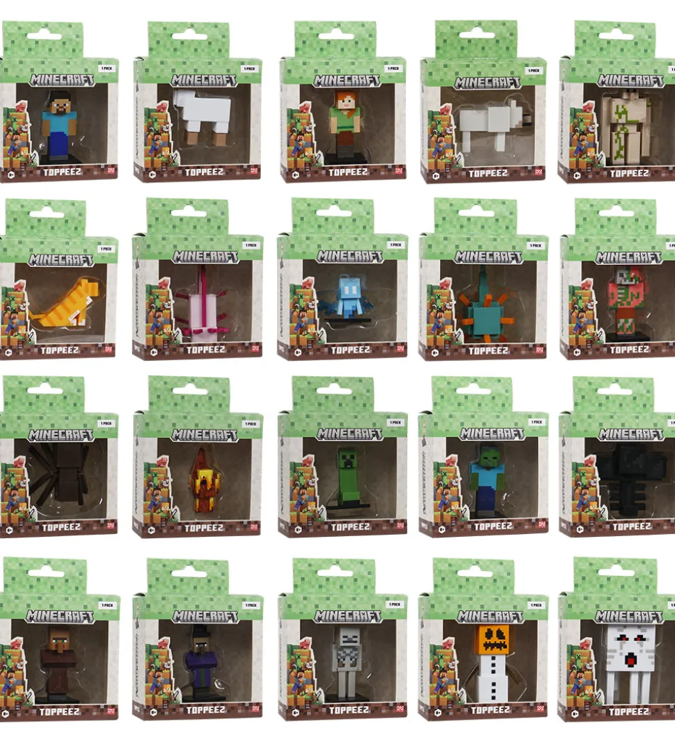 Minecraft Figur - 3D - Assorteret