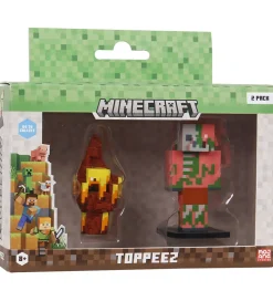 Minecraft Legetøjsfigurer - 3D - 2-pak - Blaze/Zombified Piglin