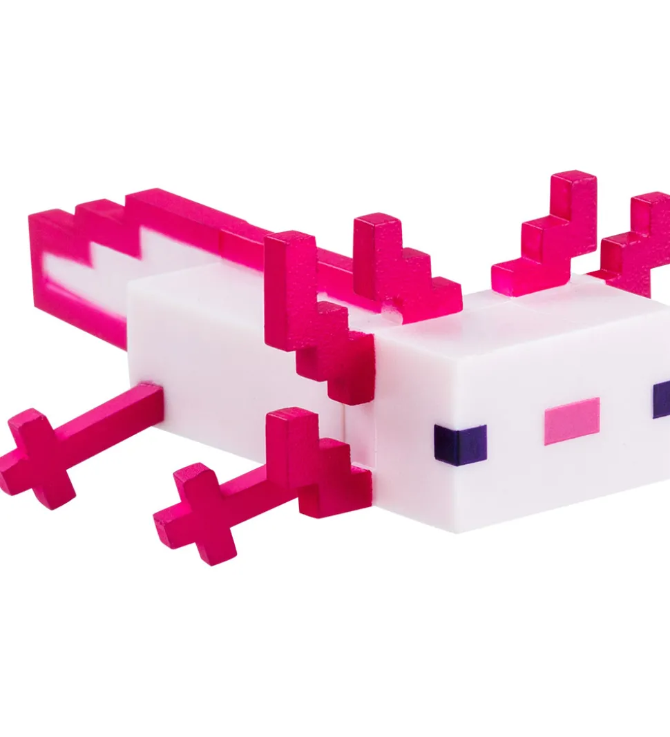 Minecraft Legetøjsfigurer - 3D - 2-pak - Axolotl/Witch