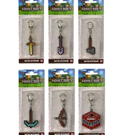 Minecraft Nøglering - Assorteret