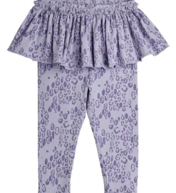 Mini Rodini Leggings - Leopard - AOP - Purple