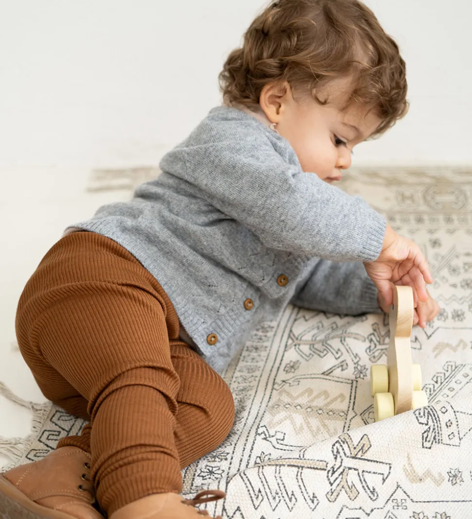 Minimalisma Cardigan - Inka - Uld- Gråmeleret