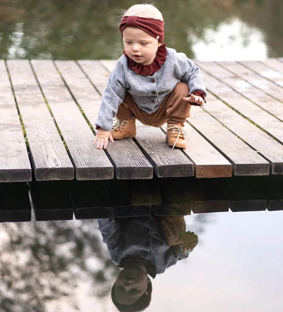 Minimalisma Cardigan - Inka - Uld- Gråmeleret