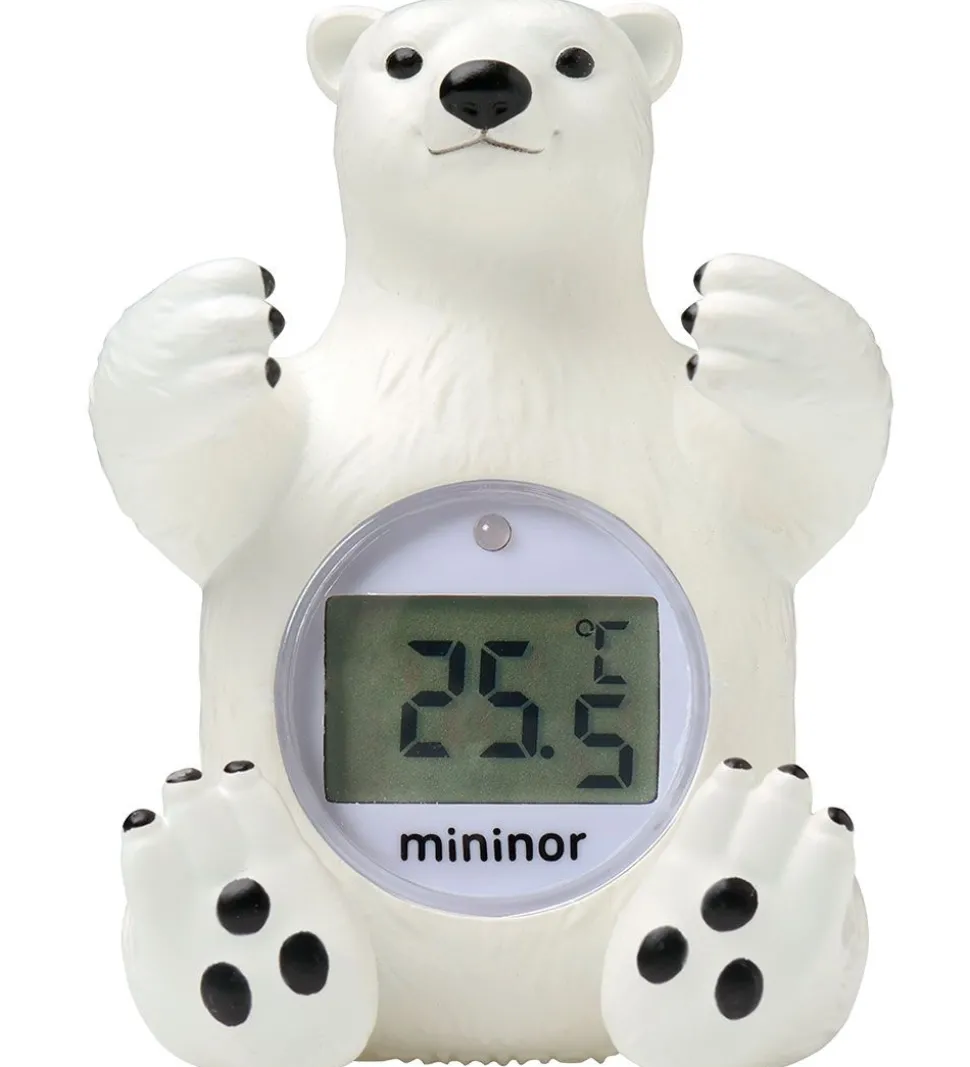 Mininor Badetermometer - Isbjørn - Hvid