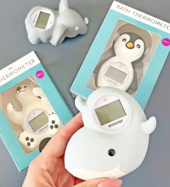 Mininor Badetermometer - Pingvin - Sort/Hvid