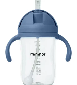 Mininor Kop m. Sugerør - Tritan - 330ml - Blåhval