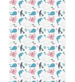 Mininor Pusleunderlag - Engangs - 6-Pak - Hvid m. Dyr