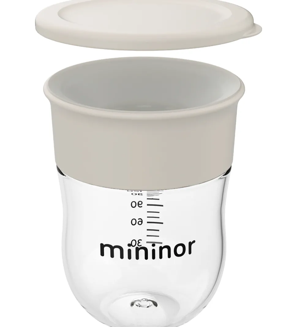 Mininor Træningskop m. Låg - Training - 220 ml - Skyet Morgen