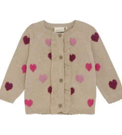 Minymo Cardigan Knit - Beige Melange