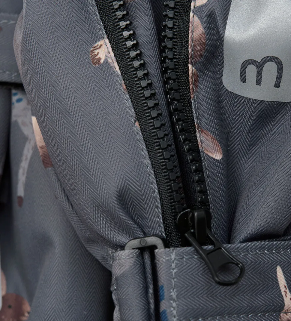 Minymo Lufferm. Fleece - Dark Gull Grey