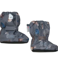 Minymo Overtrækssko m. Fleece - Dark Gull Grey