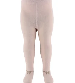 Minymo Strømpebukser - 2-pak - Shell/beige m. Sløjfer