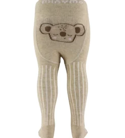 Minymo Strømpebukser - Rib - Silver Mink